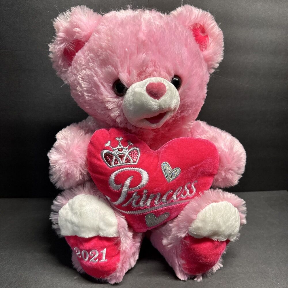 Sweetheart Teddy Pink Princess Heart 2021 Plush 19” Bear Dan Dee Plushie